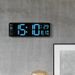 Orologio digitale LED da 13 pollici a doppio uso da parete/tavolo con ampio display, allarmi multipli e moderne opzioni di colore - Elegante arredamento per casa/ufficio_voghion.com