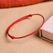 Woven Red String Protective Bracelet Hand Rope Men Women Anklet For Students And Couples Simple Creative Gift_voghion.com
