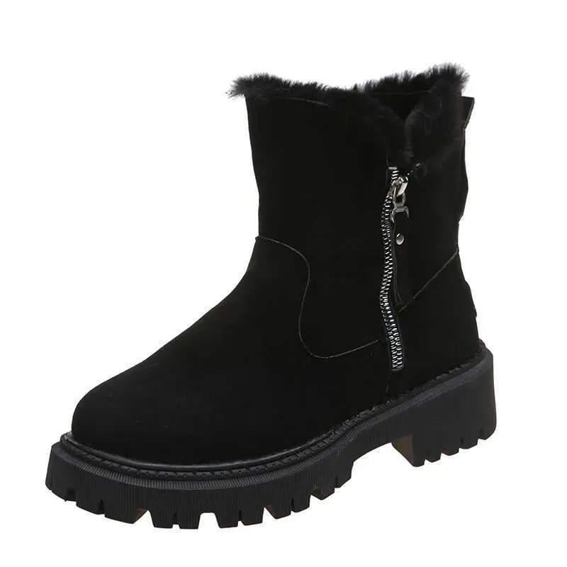 Women's Shoes Snow Women Winter New Veet Warm Cotton Shoes Large Size Women's Boots_voghion.com