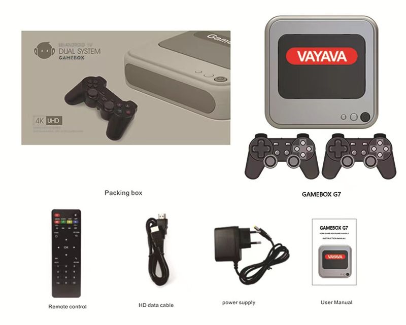 Dual System G7 Spielkonsole Open Source Arcade 3D Set Top TV Box PSP God of War PS1_voghion.com