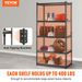 Storage Shelving Unit, 5-Tier Adjustable, 2000 Lbs Capacity, Heavy Duty Garage Shelves Metal Organizer Utility Rack, Black, 36' L X 18' W X 72' H F_voghion.com