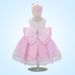 Mutter & Kinder Cross-border kleid für säuglinge und kleine kinder mit passenden farben und schleifen, baby spitze und fee prinzessin kleid_voghion.com