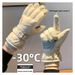 Women's Winter Ski Gloves, Fleece-Lined, Thickened, Warm, Snow Play, Waterproof, Windproof, Full Palm, Non-Slip,_voghion.com