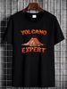 Camiseta de experto en volcanes, divertida camiseta de volcán con lava, regalo de geólogo, camiseta unisex, top para uso diario, ropa de diseñador gráfico, moda de verano suave_voghion.com