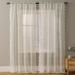French Cream Sheer Curtains - White Voile Window Drapes For Living Room & Bedroom (Light Filtering Not See-Through, Ready-Made, Boho Chic Style)_voghion.com