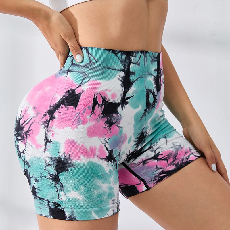 Pantaloni sportivi estivi da donna, con tre punti di tintura, per yoga, fitness, vita alta, elastici, attillati, pantaloni da ciclismo_voghion.com