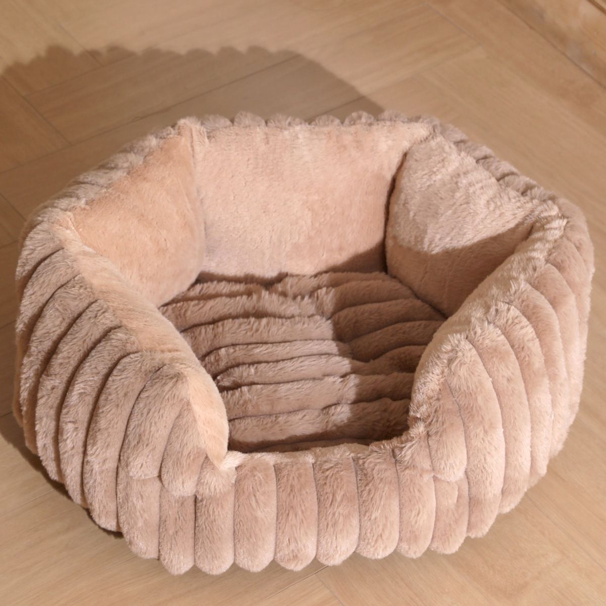 Thickened And Elevated High-Quality Rabbit Fur Four Seasons Non-Slip Cat Nest Deep Sleep Large Pet Bed Dog House_voghion.com