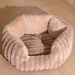 Thickened And Elevated High-Quality Rabbit Fur Four Seasons Non-Slip Cat Nest Deep Sleep Large Pet Bed Dog House_voghion.com