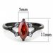 TK3445 - IP Black(Ion Plating) Stainless Steel Ring with AAA Grade CZ in Garnet_voghion.com