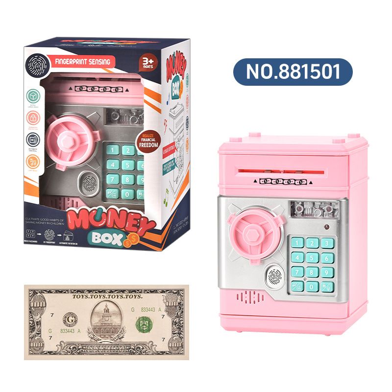 Hjem og hage Minibank Barnas fingeravtrykksseddelverifisering Passordlås Sparegris Leke Gutter Jenter Leke Gave_voghion.com