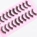 Eyelashes Set New 10 Pairs Of Thick False Eyelashes Three Dimensional Curling Fluffy Trumpet Shaped Cat Eye Tail Lengthened Eyelashes_voghion.com