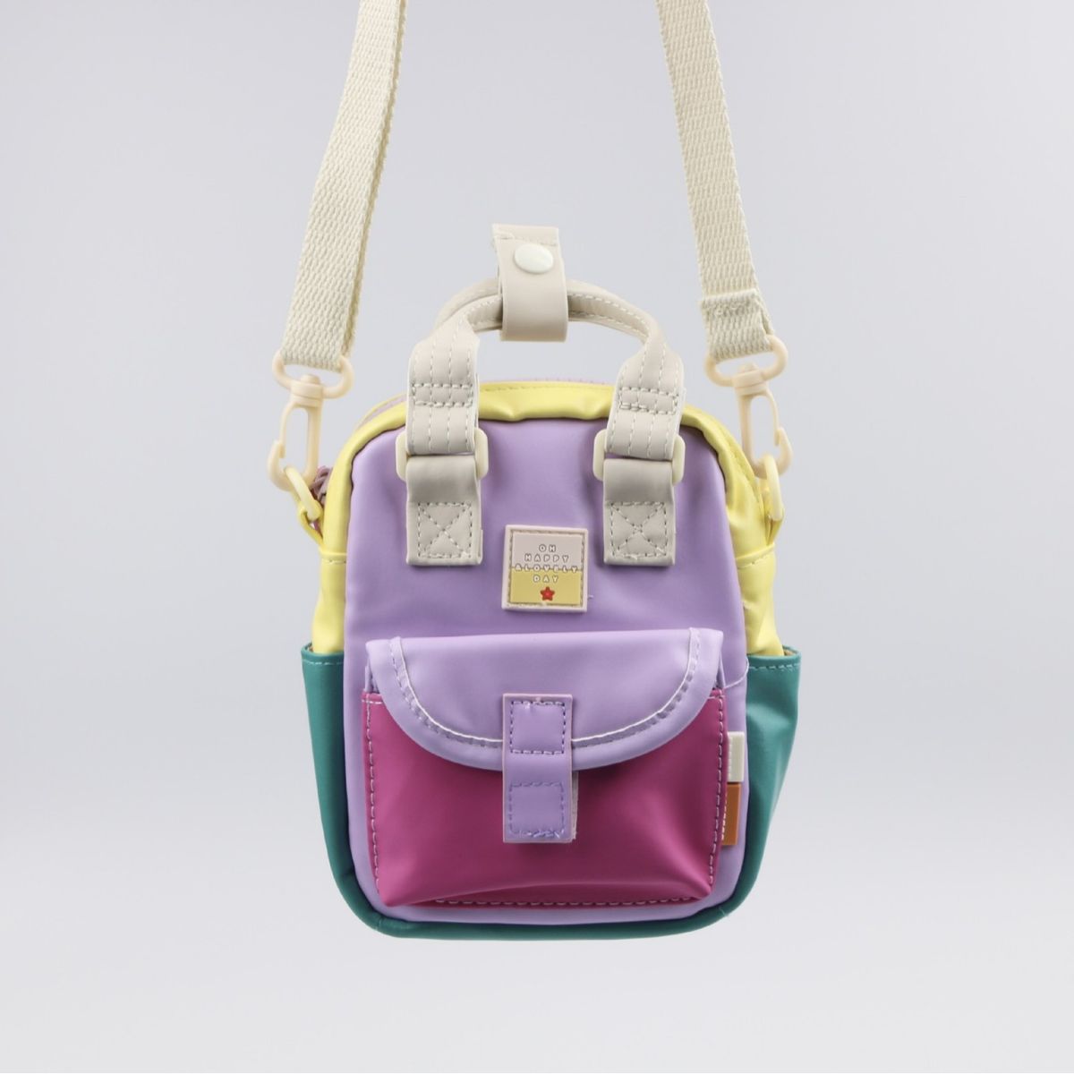 2021 Summer New Color Block Donut Mini Crossbody Shopping Phone Girls' Shoulder Bag_voghion.com