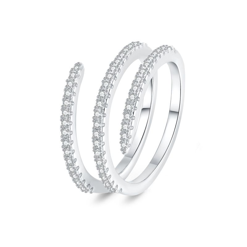 Spring Shape Diamond Ring Fashion Light Luxury Niche Design Personality Temperament Versatile Ring_voghion.com