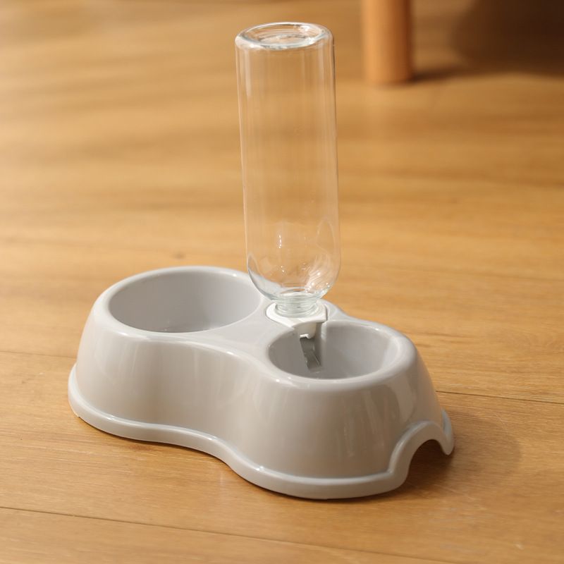 Cat dog anti slip cat feeder, double automatic drinking water bowl, pet supplies_voghion.com