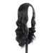 Synthetic Clip-in Wigs Wigs Women's Black Middle Parted Long Curly Hair Big Wave Machine Made Headpiece Simulation Scalp_voghion.com