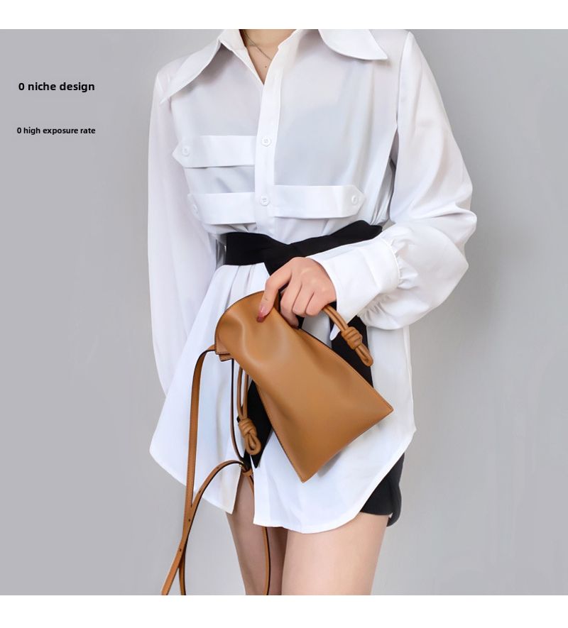 Trendy Beuteltasche mit Kordelzug für Damen_voghion.com