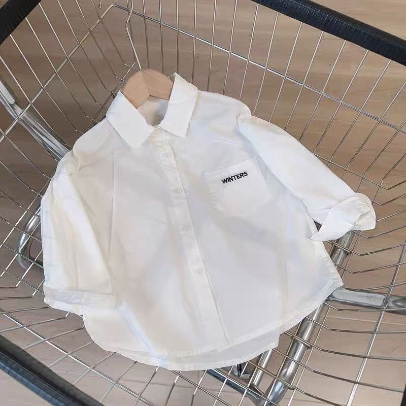 Barnkläder Pojkar Vår- och höstkläder Skjortor för barn Snygga västar Babypojkjeans Tvådelade kostymer_voghion.com