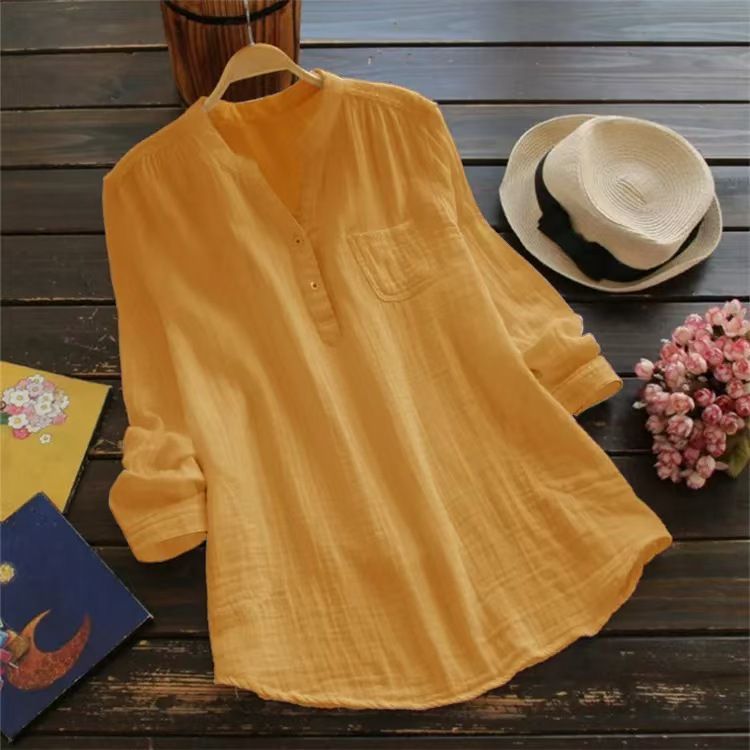 Abbigliamento da donna, camicie a maniche lunghe, top larghi multicolori_voghion.com