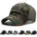 Amerikanische Flagge Camouflage Aufkleber bestickt Baseball Cap Netz Hut Männer Outdoor Klettverschluss Kappe_voghion.com