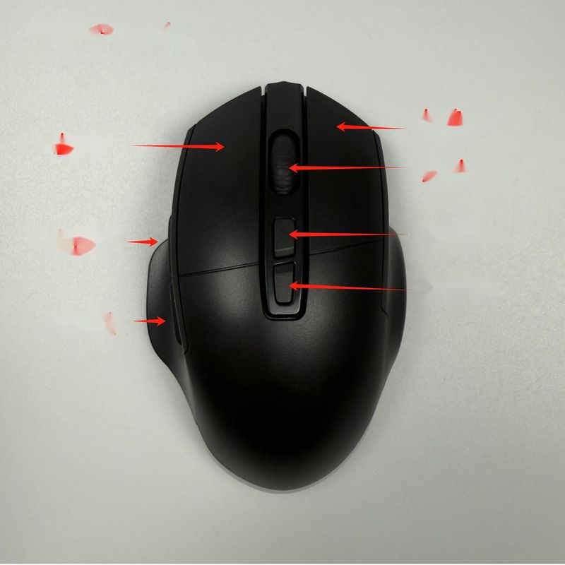 Carbon Fiber 12800DPI Bluetooth Wireless Three-Mode Macro Definition Gaming Mouse Computer Accessories_voghion.com