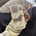 Cute Embroidered Dachshund Dog Skin Sticker Compatible IPhone 16 Pro Max IPhone15 Phone Case 14 New Model 13 With Hand_voghion.com