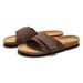 RUIZUSTOCK Spring And Summer New Cork Sole Slide Sandals Korean Style Men's Beach Shoes Matte Student_voghion.com