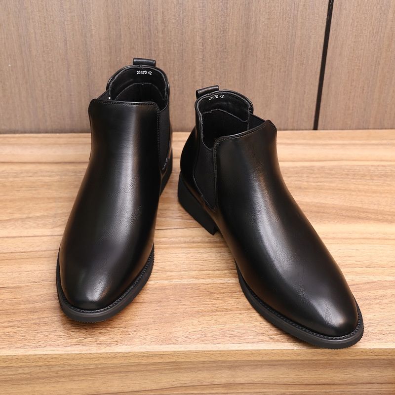 Voyage 25870 Stivali da uomo in pelle Martin a punta retrò britannici di grandi dimensioni, spedizione gratuita_voghion.com