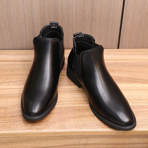 Voyage 25870 Stivali da uomo in pelle Martin a punta retrò britannici di grandi dimensioni, spedizione gratuita_voghion.com