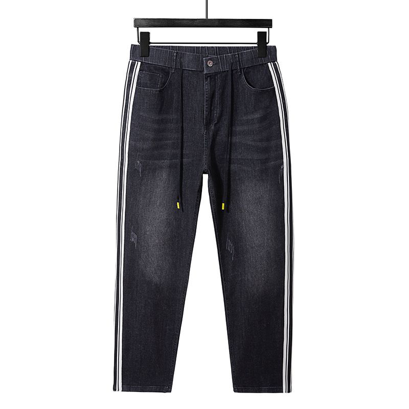 Herrenbekleidung Plus Size Elastic Trendy Jeans mit elastischer Taille_voghion.com