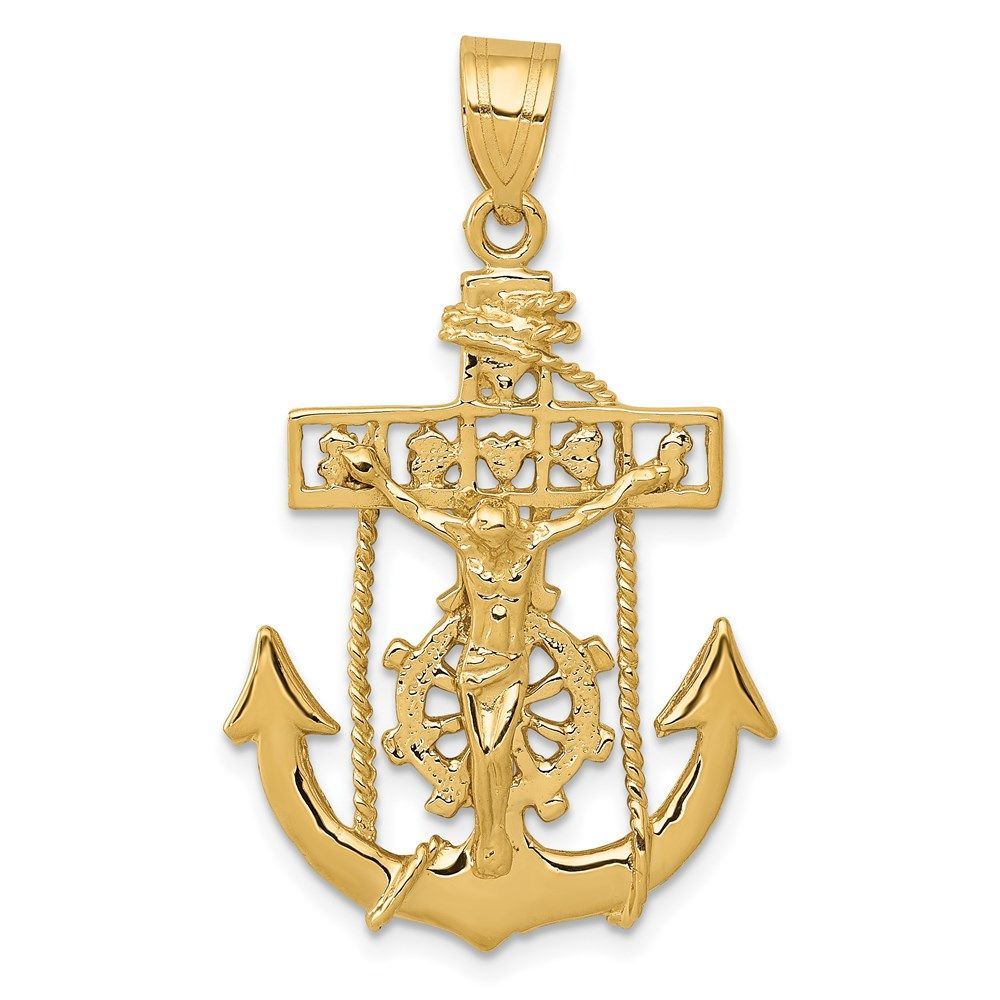 14k Mariners Cross Pendant_voghion.com