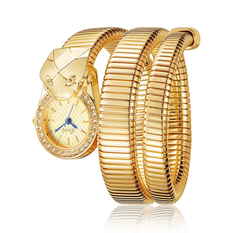 Orologio da polso da donna con bracciale a forma di serpente, unico e alla moda, molto venduto_voghion.com