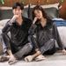 New Autumn And Winter Couple Pajamas Long Sleeved Solid Color Lapel Gold Velvet Korean Version Simple And Fashionable Plus Size Home Suit Set1_voghion.com