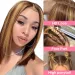 Human Hair Straight Short Bob Wig, Lace Front Wigs For Women, Honey Blonde Bob Wig_voghion.com
