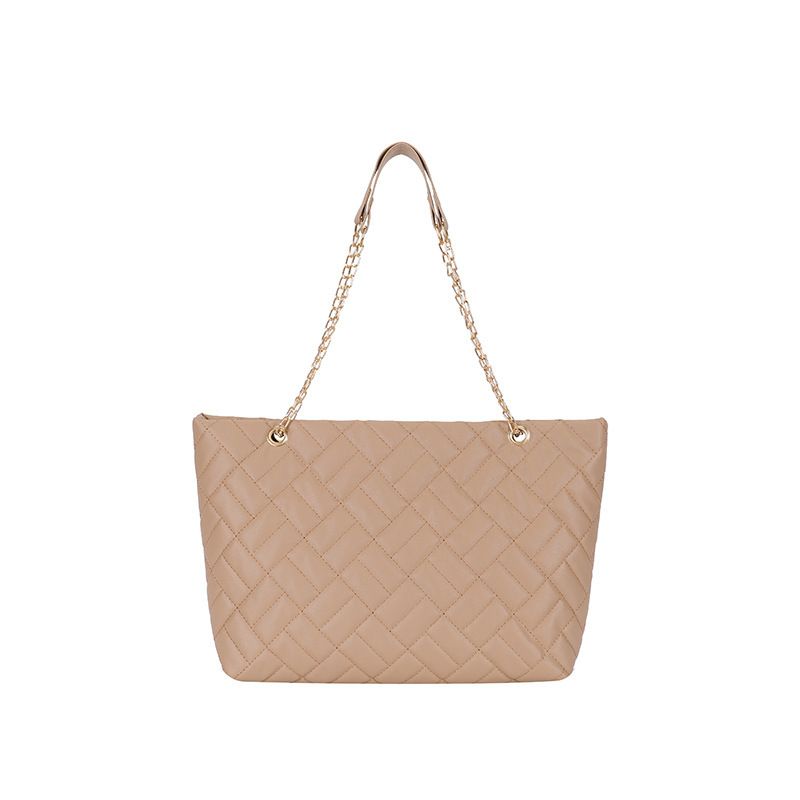 Borsa da donna High-end Light Luxury Niche Design Versione coreana di borsa a tracolla retrò da donna con catena diamantata di grande capacità_voghion.com