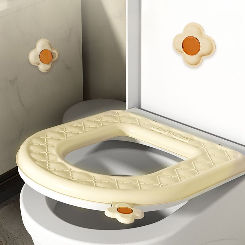 Grid Cover Home Bathroom EVA All-Season Universal Seat Cushion With Handle Adhesive Aromatherapy Toilet Ring_voghion.com