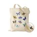 Trend Student Tote Cat Butterfly Print Canvas Bag Shopping Bag Shoulder Tote Bag_voghion.com