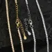 Catene Sottili 2mm Moissanite Diamante Catena Cubana Argento Vero Oro Collana Per Le Donne Gioielli Zircone Pietra Collo Collares_voghion.com