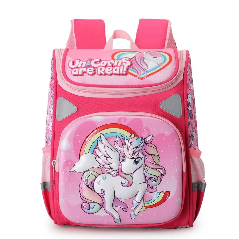 Cute Cartoon Deer Girl Bag Prince Purple Nylon Children Backpack For Primary School Student Schoolbag Kid_voghion.com