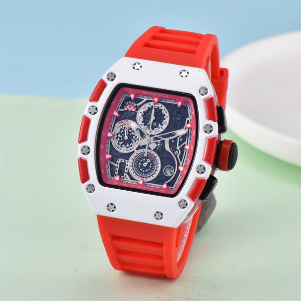 2026 Luxus-Herrenuhr Rubber Handler Sechs-Pin-Chronograph Uhr Multifunktions-Quarzwerk Uhr_voghion.com