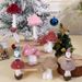 2er-Pack realistische Pilzdekorationen – beflockte, glitzernde und mit Edelsteinen verzierte Weihnachtsornamente für Baum, Tisch und festliche Heimdekoration_voghion.com