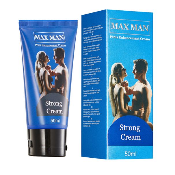 Crema per l'ingrandimento del pene Double MAXMAN Men's Blue Box_voghion.com