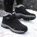 Middle-aged And Elderly Walking Winter New Men's Fleece-lined Thickened Snow Boots Dad's Cotton Non-slip Soft Sole_voghion.com