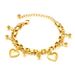 Damen Schmuck Mode Multi Layer Edelstahl Armband Runde Perle Liebe Titan Stahl_voghion.com