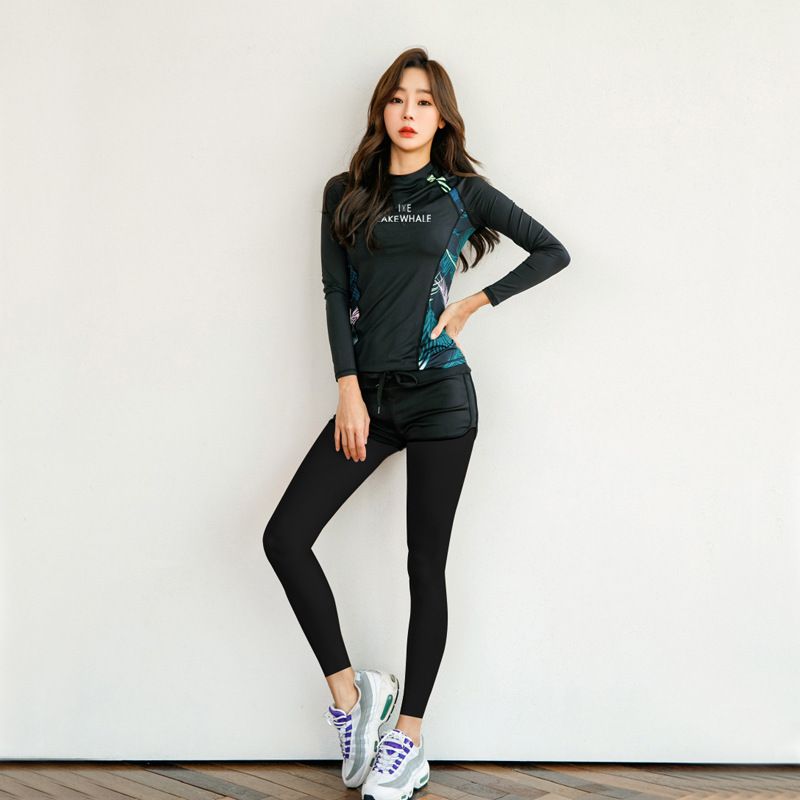 Korean Split Diving Quick Drying Zipper, Sun Protection Jellyfish Men's And Women's Long Sleeved Swimming Surfing Suit,_voghion.com