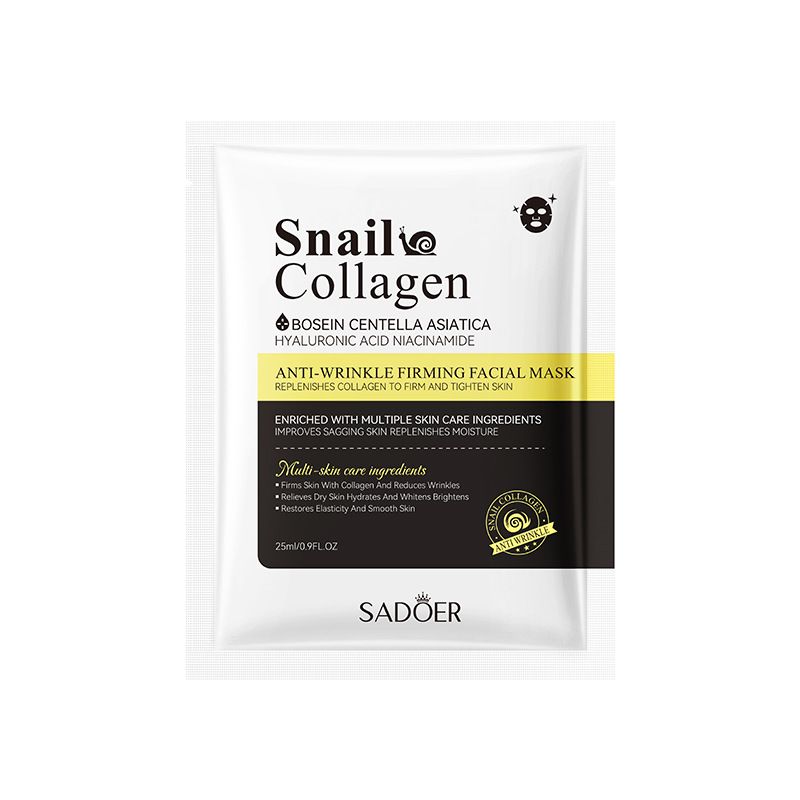 Full English Snail SADOER Collagen Anti-Wrinkle Firming Delicate Skin Mask_voghion.com