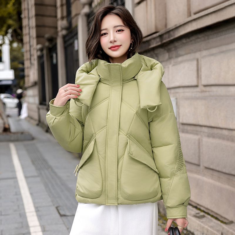 ​​Damen Pufferjacke mit Kapuze – Übergroßer Kurzmantel in Schwarz, Khaki & mehr (S-XXL) | Wintermode Oberbekleidung​​_voghion.com