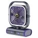 LED Display Desktop Fan - USB Rechargeable, Ultra-Quiet & High-Speed Air Circulation_voghion.com