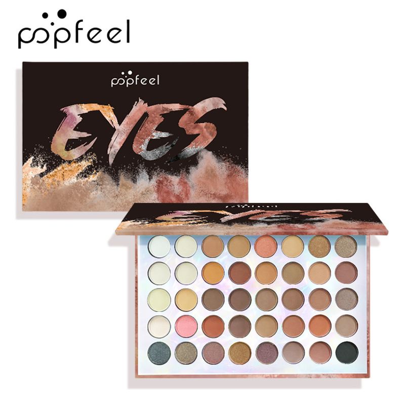 Lidschatten Popfeel 40 Farben Perlglanz Matt Erdton Lidschatten-Palette für den Verkauf von rauchigem Make-up und lang anhaltendem Make-up_voghion.com