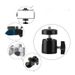 Ball Head 360 Degree Rotating Joint Universal Adapter Base Camera Mount Tripod Accessories Parts 1/4 Screw_voghion.com