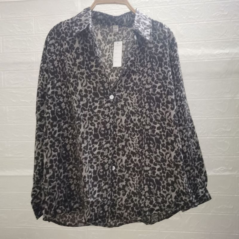 Herrenhemd mit Leopardenmuster, großes bedrucktes Langarmhemd mit lockerem, lässigem Blumenmuster für Herren_voghion.com